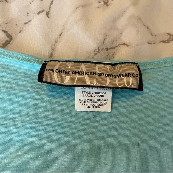 Blue Wrap Crop Top - Picture 4 of 4